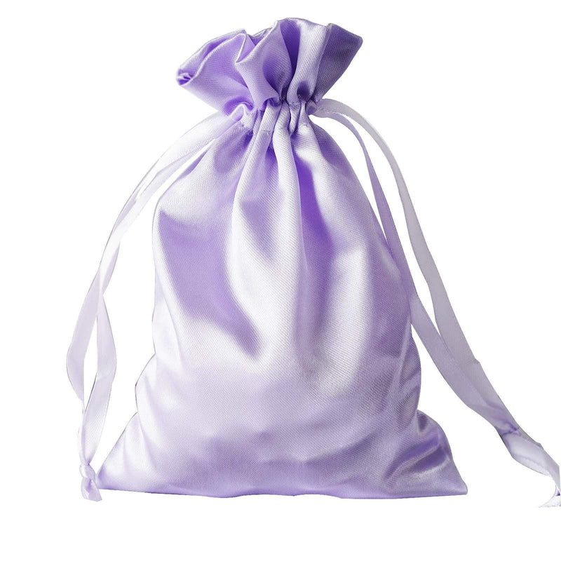 12 pcs 5x7" Satin Bags with Pull String BAG_SB_5X7_LAV