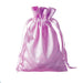 12 pcs 5x7" Satin Bags with Pull String BAG_SB_5X7_PINK