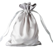 12 pcs 5x7" Satin Bags with Pull String BAG_SB_5X7_SILV