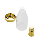 12 pcs 6" tall Mini Champagne Bottles Favor Holders - Clear and Gold PLTC_FIL_002_GOLD