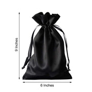 12 pcs 6x9" Satin Bags with Pull String