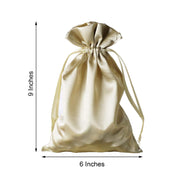 12 pcs 6x9" Satin Bags with Pull String