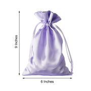 12 pcs 6x9" Satin Bags with Pull String