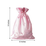 12 pcs 6x9" Satin Bags with Pull String
