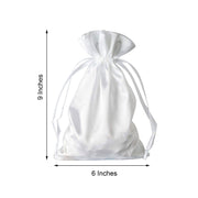 12 pcs 6x9" Satin Bags with Pull String