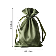 12 pcs 6x9" Satin Bags with Pull String