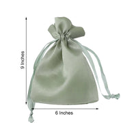 12 pcs 6x9" Satin Bags with Pull String