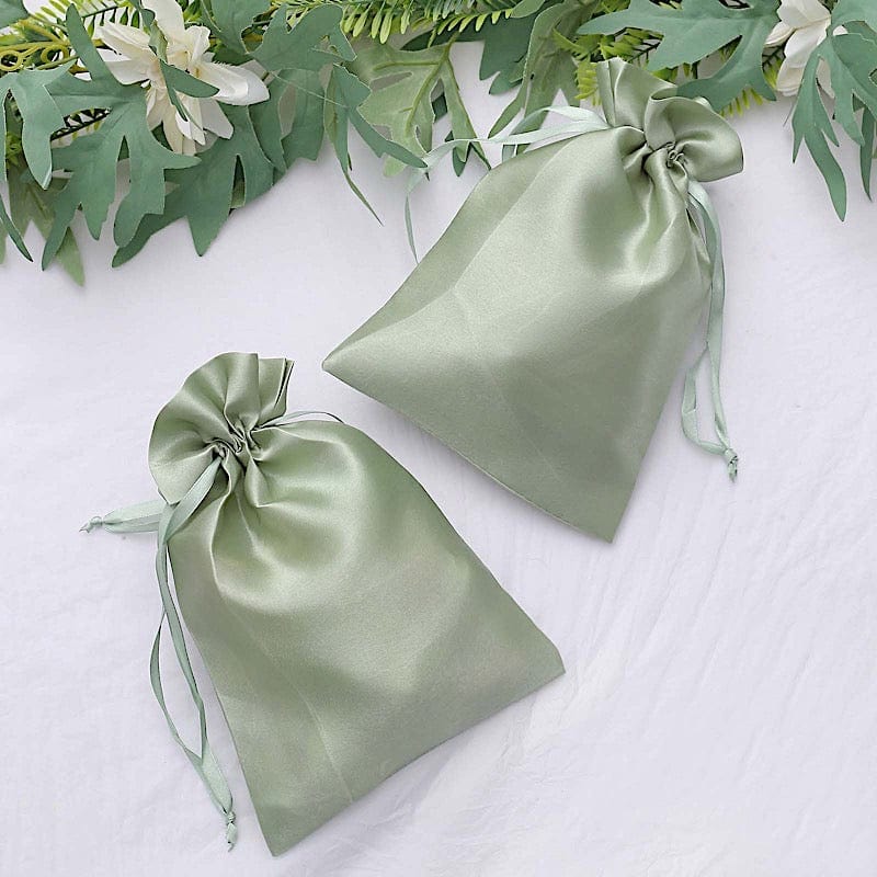 12 pcs 6x9" Satin Bags with Pull String