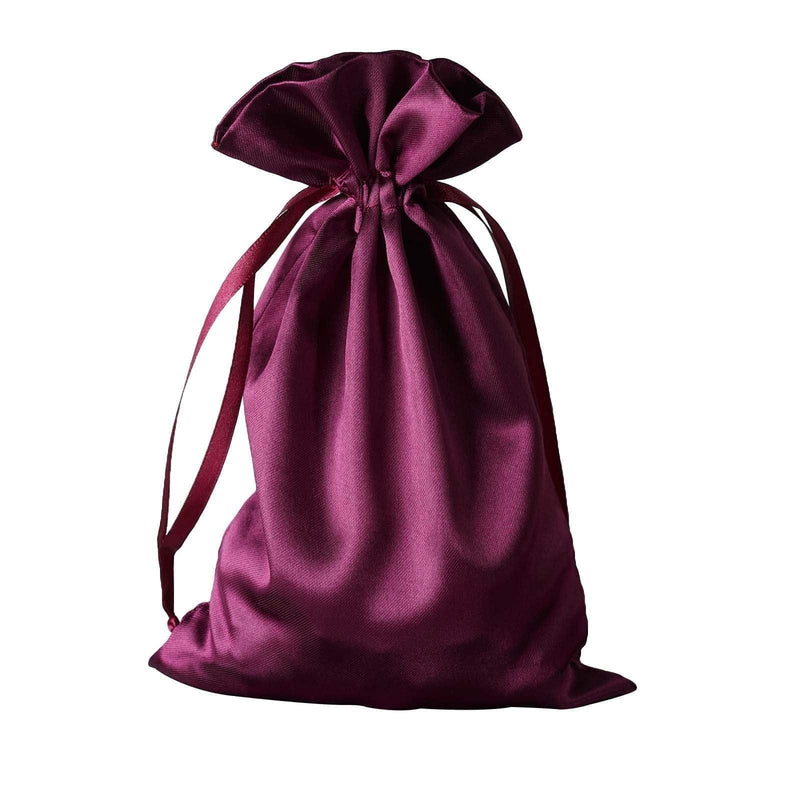 12 pcs 6x9" Satin Bags with Pull String BAG_SB_6X9_EGG