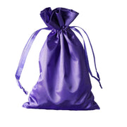 12 pcs 6x9" Satin Bags with Pull String BAG_SB_6X9_PURP