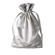 12 pcs 6x9" Satin Bags with Pull String BAG_SB_6X9_SILV