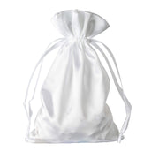 12 pcs 6x9" Satin Bags with Pull String BAG_SB_6X9_WHT