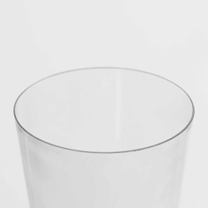12 pcs 7 oz. Clear Drink Glasses Flutes - Disposable Tableware PLST_CU0038_CLR