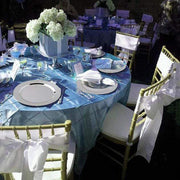 12 pcs 8" Silver Plastic Round Dessert Appetizer Plates - Disposable Tableware PLST_PLA0089_SILV