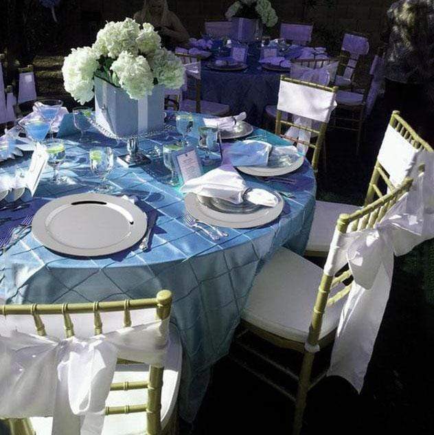 12 pcs 8" Silver Plastic Round Dessert Appetizer Plates - Disposable Tableware PLST_PLA0089_SILV