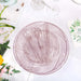 12 pcs 9" Glittered Plastic Round Luncheon Plates - Disposable Tableware