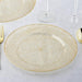 12 pcs 9" Glittered Plastic Round Luncheon Plates - Disposable Tableware