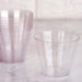12 pcs 9 oz. Glittered Wine Cocktail Plastic Glasses - Disposable Tableware PLST_CU0054_046