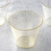 12 pcs 9 oz. Glittered Wine Cocktail Plastic Glasses - Disposable Tableware PLST_CU0054_CLRG