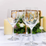 12 pcs Ampersand Symbol "&" Rhinestones Gem Stickers - Gold DIA_RSTLRT03_AND