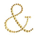 12 pcs Ampersand Symbol "&" Rhinestones Gem Stickers - Gold DIA_RSTLRT03_AND