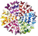 12 pcs Assorted 3D Butterflies DIY Decals Wall Stickers - Purple