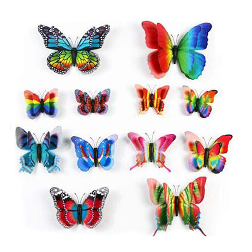 12 pcs Assorted 3D Butterflies DIY Room Decals Wall Stickers