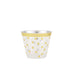 12 pcs Clear with Gold Trim Polka Dots Cups Disposable Tableware DSP_CUWN001_9_CLRG