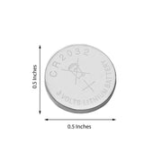 12 pcs Coin Cell Replacement LED Batteries - CR2032 LED_BAT_2032