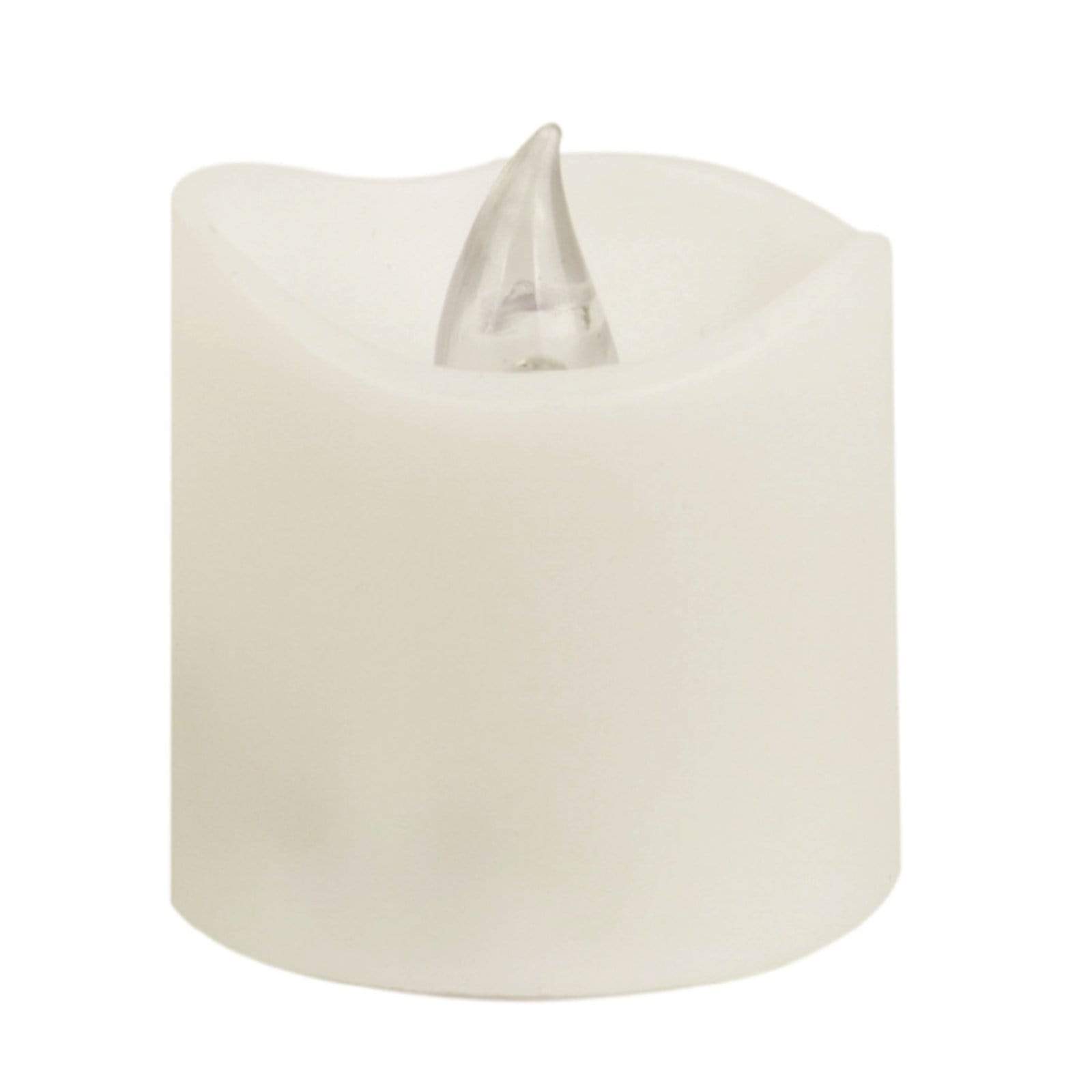 12 pcs Flameless LED Tealight Candles Lights - White LED_CAND_TL002_WHT