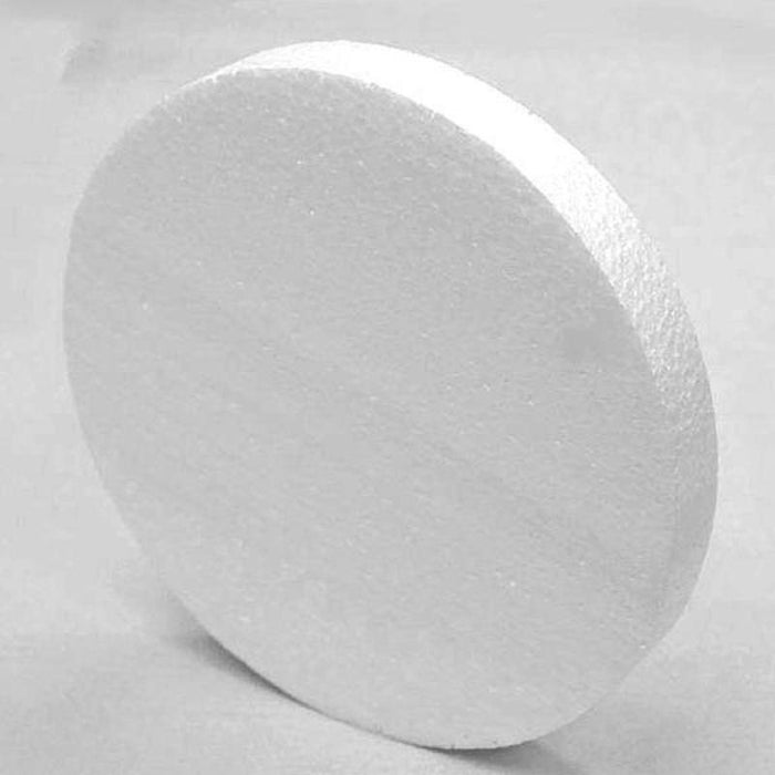 12 Pack White Styrofoam Disc, Diy Polystyrene Foam Craft Supplies 10