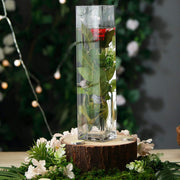 12 pcs Glass Square Vases Wedding Centerpieces - Clear