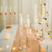 12 pcs Glass Square Vases Wedding Centerpieces - Clear
