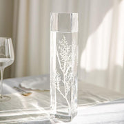 12 pcs Glass Square Vases Wedding Centerpieces - Clear