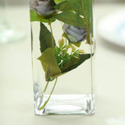 12 pcs Glass Square Vases Wedding Centerpieces - Clear