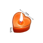12 pcs Heart Votive Tealight Candles for Wedding Parties