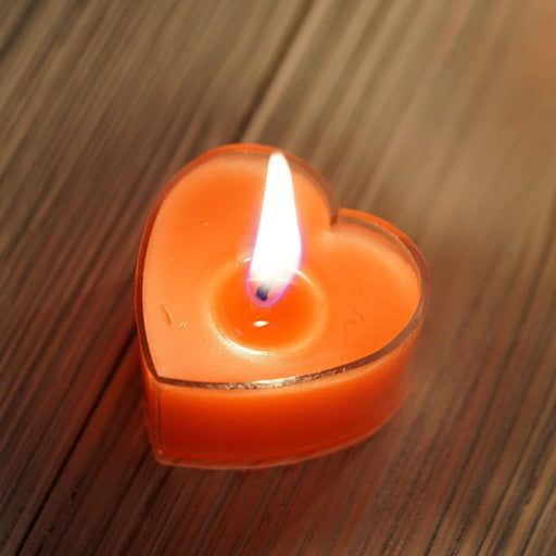 12 pcs Heart Votive Tealight Candles for Wedding Parties CAND_HRT01_RED