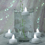 12 pcs LED Tealight Floating Candles Lights - White LED_TEA01_WHT