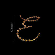 12 pcs Letter Rhinestones Gem Stickers - Gold