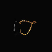 12 pcs Letter Rhinestones Gem Stickers - Gold