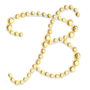 12 pcs Letter Rhinestones Gem Stickers - Gold DIA_RSTLRT03_B