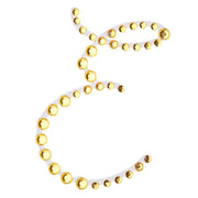 12 pcs Letter Rhinestones Gem Stickers - Gold DIA_RSTLRT03_E