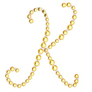 12 pcs Letter Rhinestones Gem Stickers - Gold DIA_RSTLRT03_K