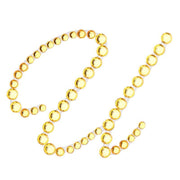 12 pcs Letter Rhinestones Gem Stickers - Gold DIA_RSTLRT03_U