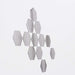 12 pcs Removable Acrylic Stickers Mirror Wall Decals - Silver WLL_STK_MIRR_HEX_4_S