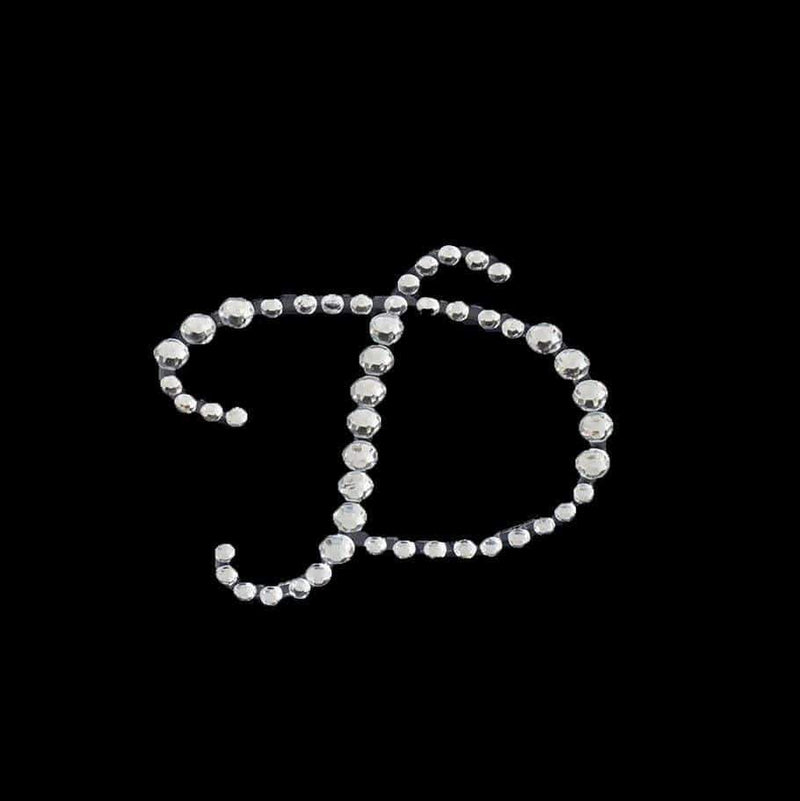 12 pcs Rhinestones Letter Gem Stickers