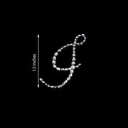 12 pcs Rhinestones Letter Gem Stickers