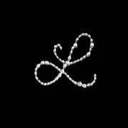 12 pcs Rhinestones Letter Gem Stickers