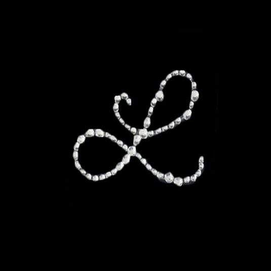 12 pcs Rhinestones Letter Gem Stickers