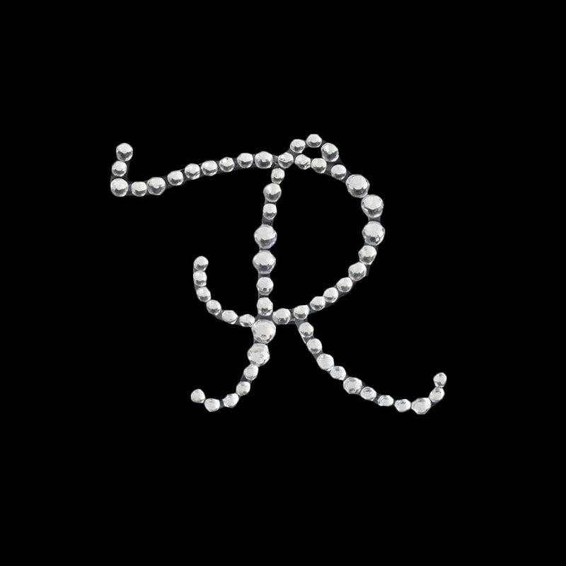 12 pcs Rhinestones Letter Gem Stickers